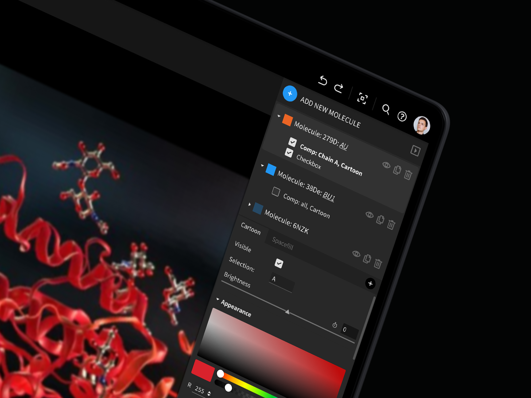BioViz Studio: Web-based molecular video tool